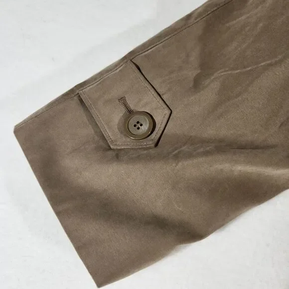 Vintage London Fog Maincoat Womens Size Medium  Reg Khaki Made In USA - Picture 4 of 16